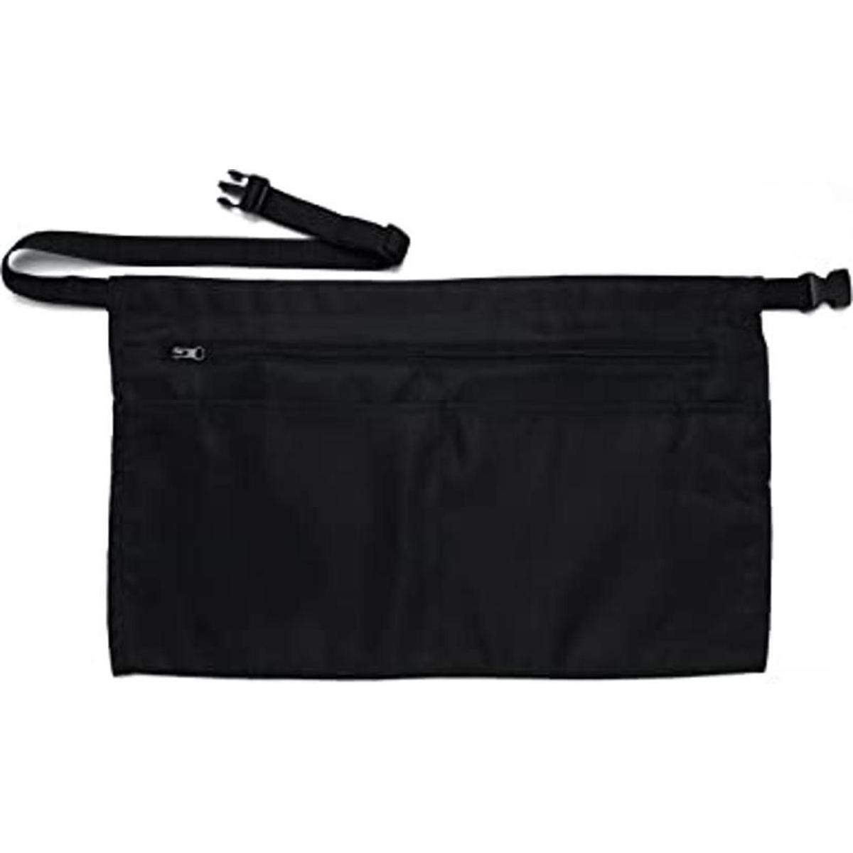 iServ Delantal de cintura negra con 5 bolsillos 22 x 13