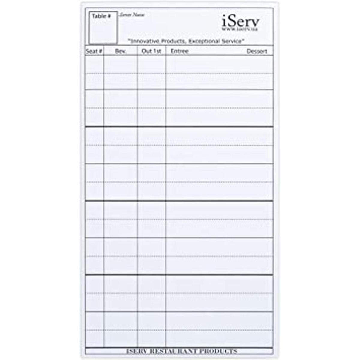 Iserv para Pads 10 unidades para servidorescamareros