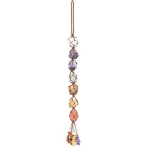 Adornos colgantes hechos a mano 7 chakras piedras crudas