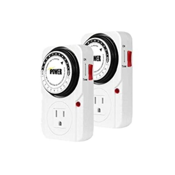 iPower Temporizador mecánico enchufable de 24 horas