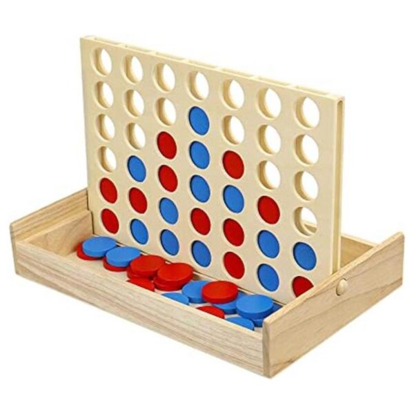 JOYPRO Juego de conexión de madera 4 en fila juego de_1