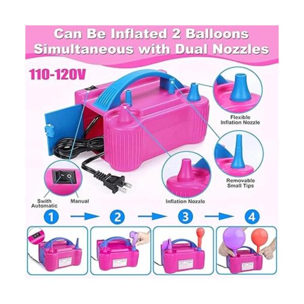 Kit de arco de globos con bomba de globos 170 piezas de_3