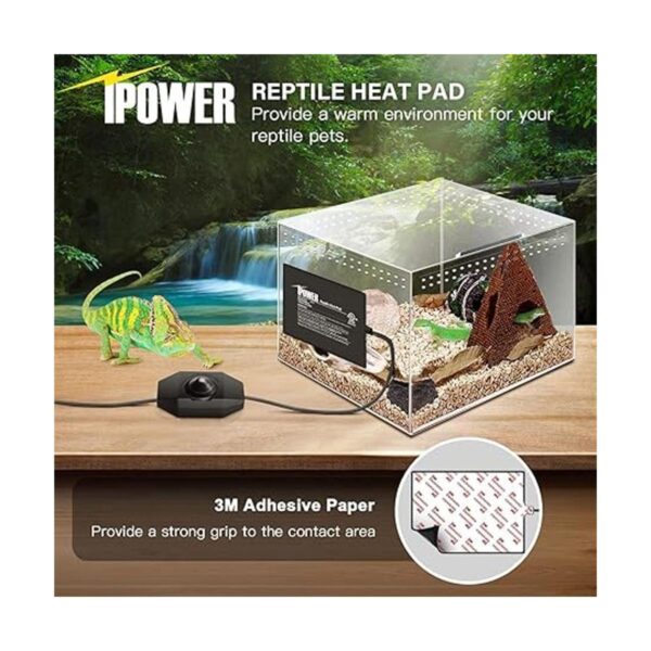 iPower Reptile Heat Mat Under Tank Warmer 4W8W16W24W_4