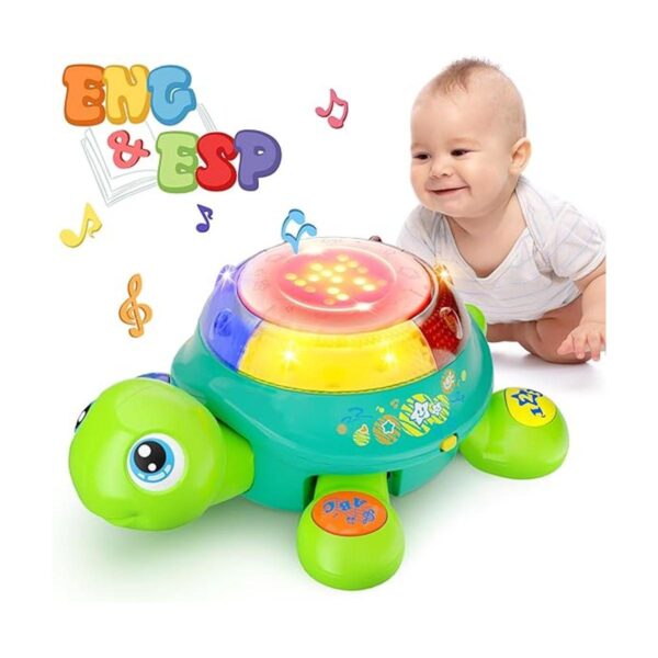 iPlay iLearn Juguete de tortuga musical para bebé_1