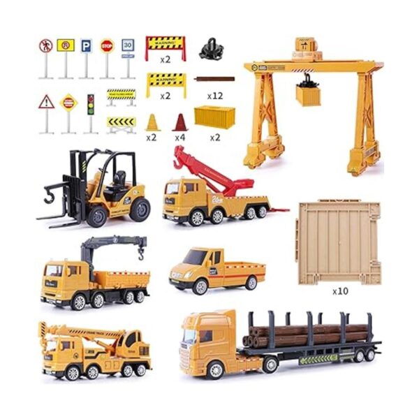 iPlay iLearn Set de camiones de construcción de juguete_6