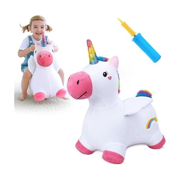 iPlay iLearn Bouncy Pals Unicorn Bouncy Horses Toddler_1