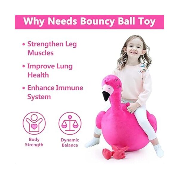 iPlay iLearn Bouncy Pals Bola de tolva de flamenco para_2