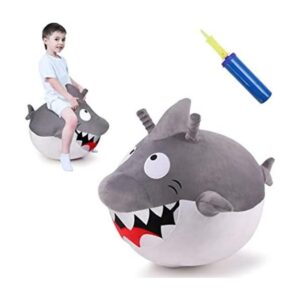 iPlay iLearn Bouncy Pals Gran bola de tiburón blanco_1