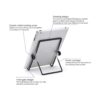 Soporte de caballete ajustable plegable para tableta_4