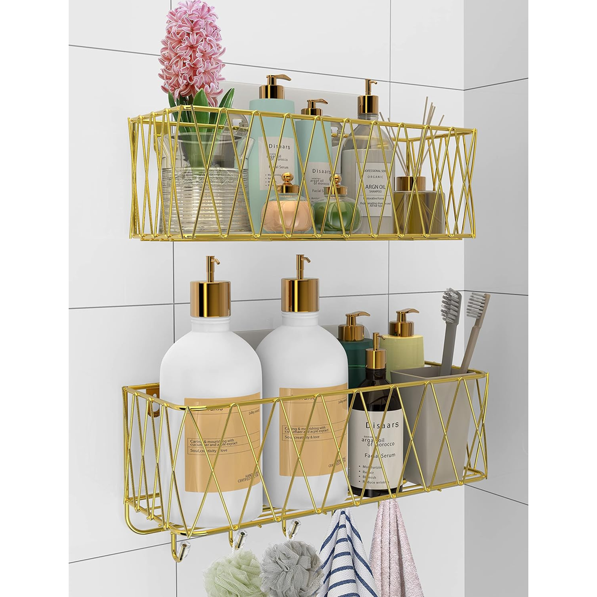 IPERLIFE Estante adhesivo para ducha estante organizador