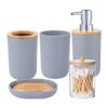 iMucci Juego de 5 accesorios de baño de plástico_1