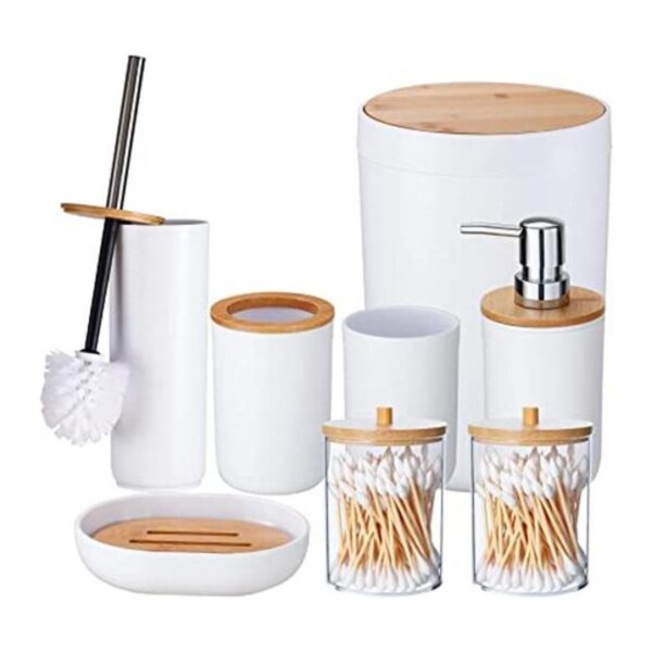 iMucci Juego de accesorios de baño con soporte para_1