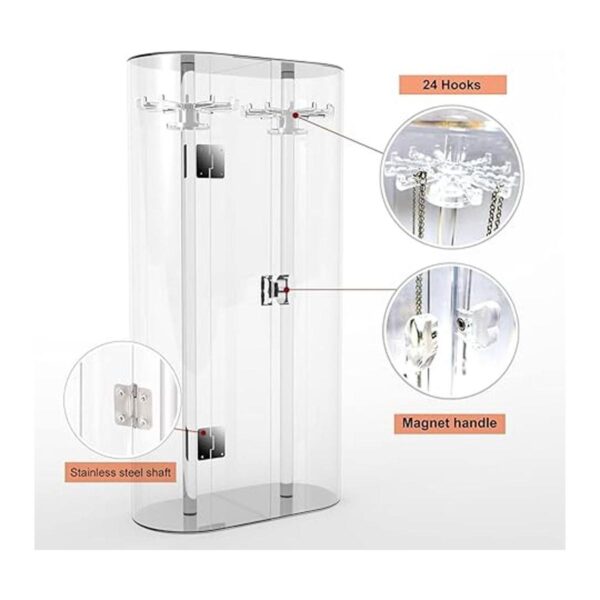 Soporte tubular giratorio de acrílico para almacenamiento_3