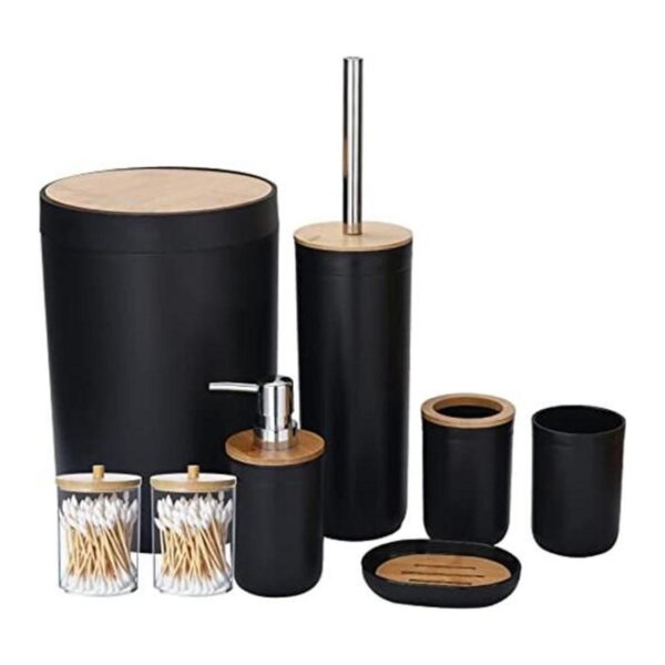 iMucci Juego de accesorios de baño con bote basura_1