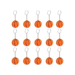 iMagitek Paquete de 15 llaveros de baloncesto de color_1