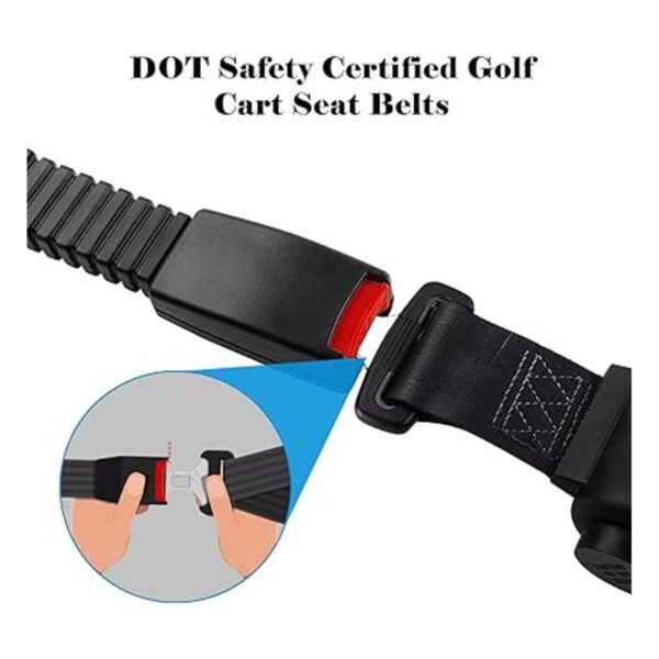 iLSKW Golf Cart Seat Belt Set Retractable Belt 47 58_2
