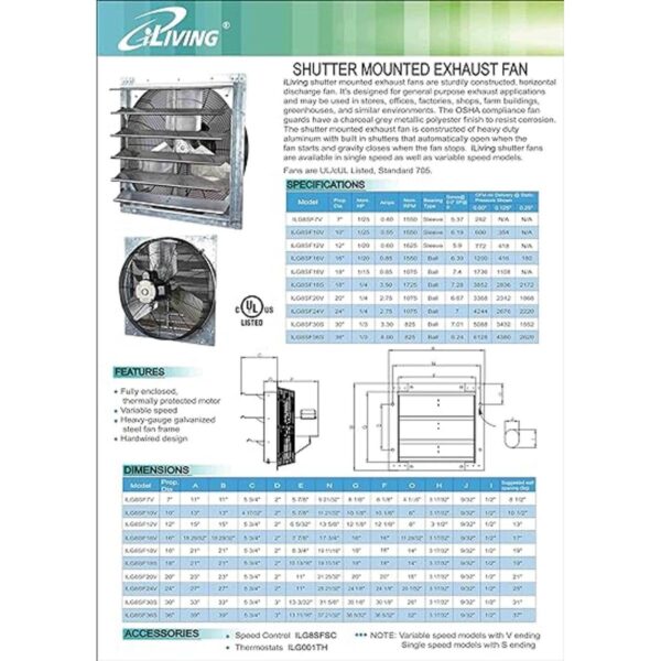 iLIVING ILG8SF7V Ventilador de escape con persiana 7_2
