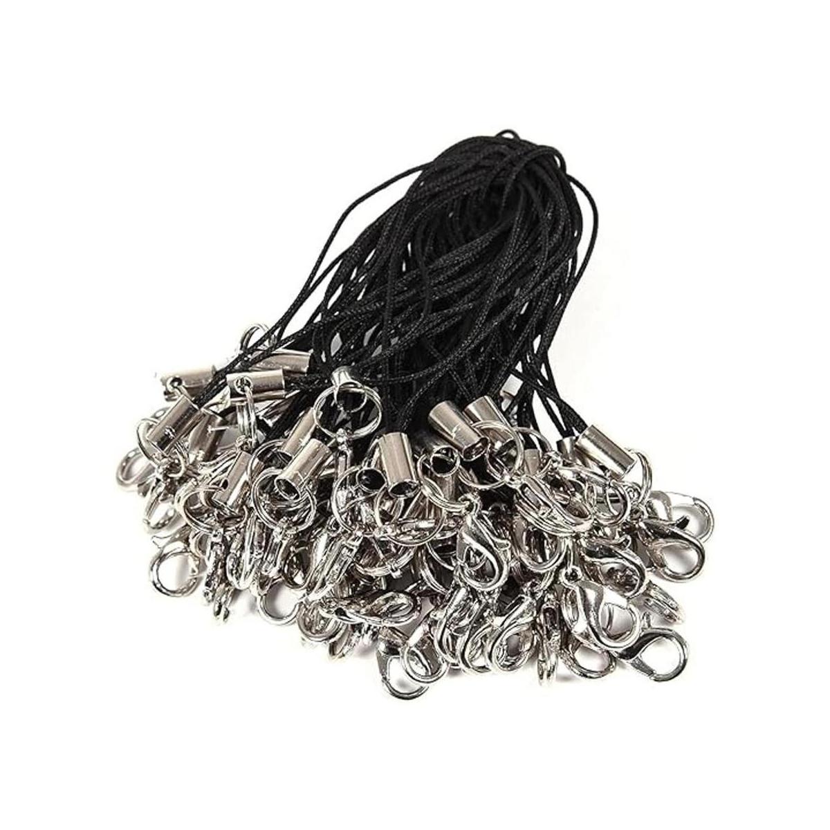 50 unids negro langosta garra corchete Cords cordón Split