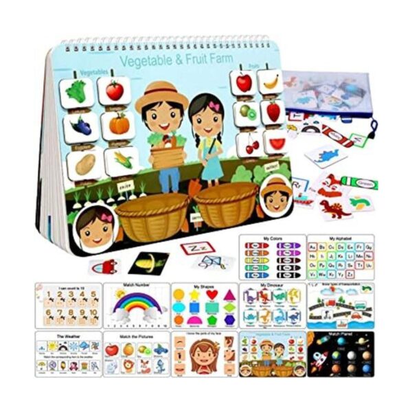 Libro de mantener ocupados los niños juguetes Montessori_1