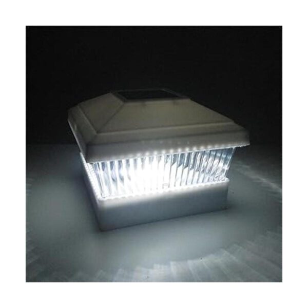 iGlow 12 Pack Blanco Jardín al aire libre 5 x 5 Solar LED_3