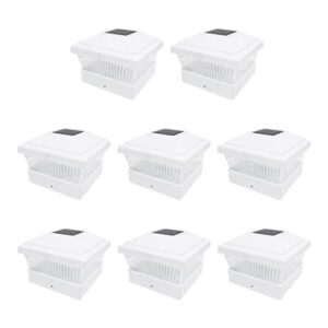 Paquete de 8 lámparas solares led cuadradas de 5 x 5_1