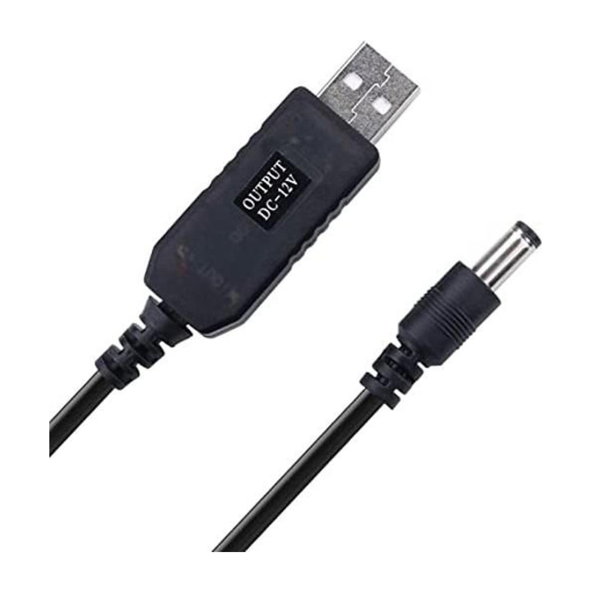 Cable convertidor de voltaje USB DC de 5 V a CC de 12 V