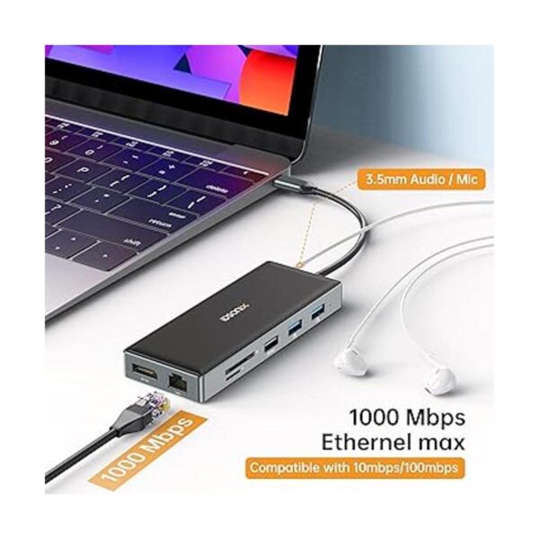 Monitor dual de estación de acoplamiento USB C para_6