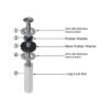 iFealClear Juego de 2 tornillos universales para asiento_2