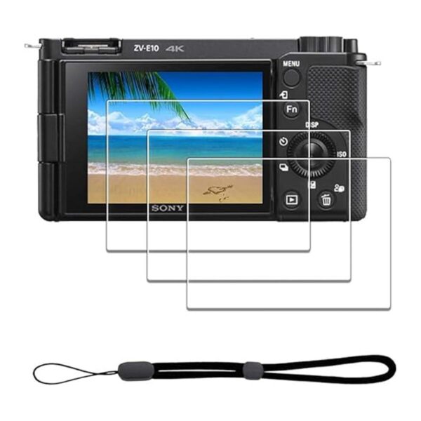 Protector de pantalla para Sony Alpha ZVE10 ZVE10 y cordón_1