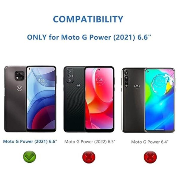 iCoverCase Funda tipo cartera para Motorola Moto G Power_2