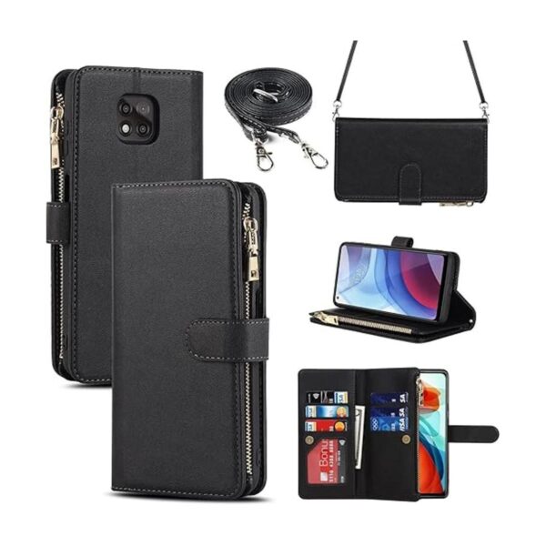 iCoverCase Funda tipo cartera para Motorola Moto G Power_1