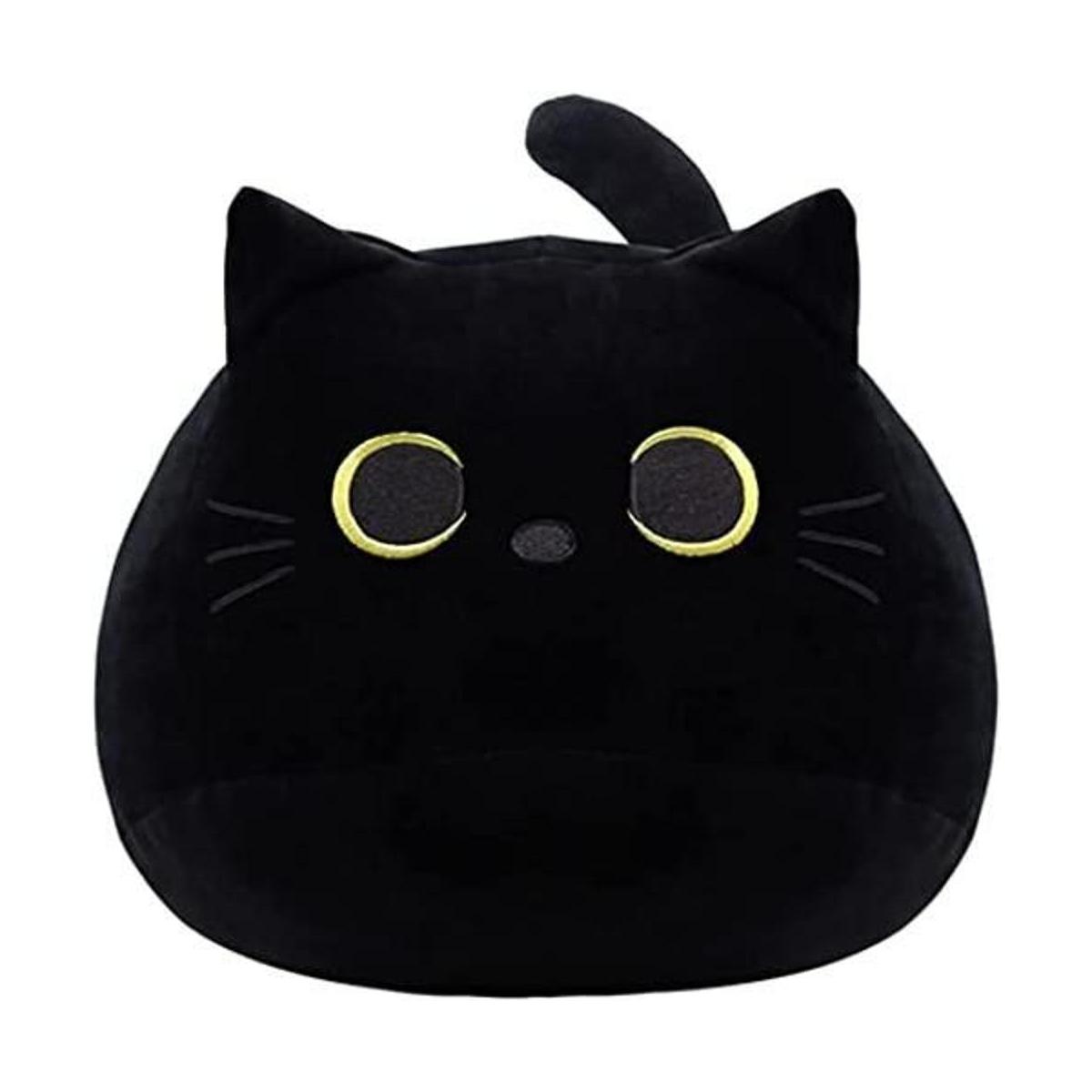 Cojín de felpa con diseño de forma de gato juguete de