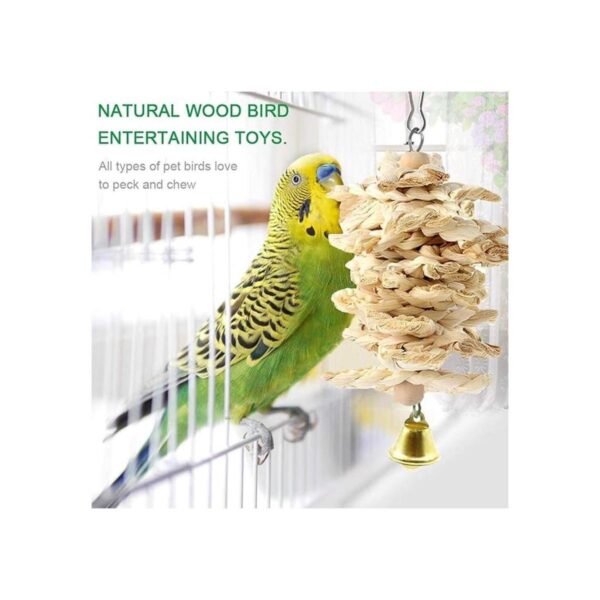 Juguetes de loros de pájaros 18 piezas accesorios para_4