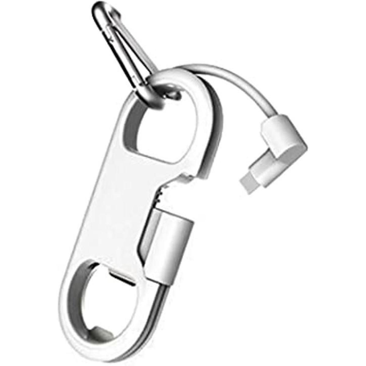 Cable Lightning para carga de iPhone llavero abridor