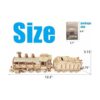 Rompecabezas de madera 3D kits de modelo de tren de vapor_4