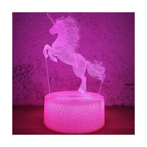 iCHONY Lámpara de escritorio con ilusión 3D de unicornio_1