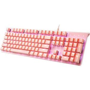 irocks Teclado mecánico iluminado K75M 104 teclas con