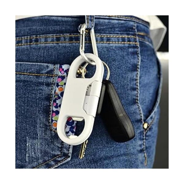 Cable Lightning para carga de iPhone llavero abridor