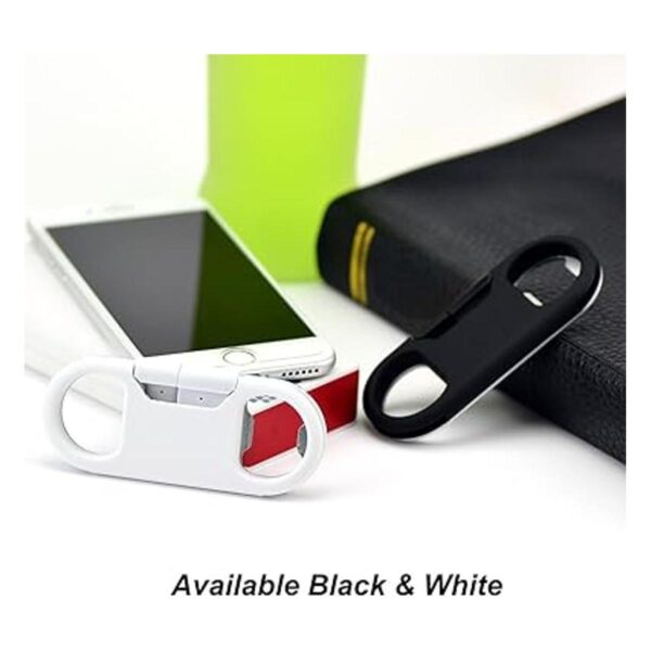 Cable Lightning para carga de iPhone llavero abridor