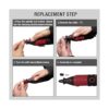 Werktough Kit de herramientas rotativas de alta potencia