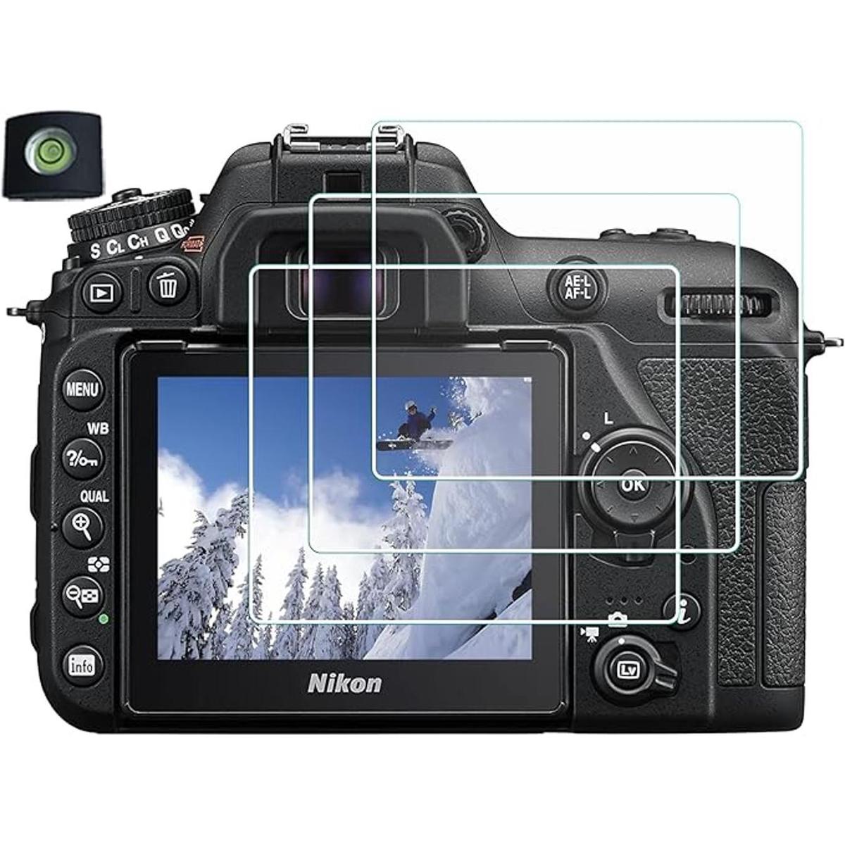 Protector de pantalla para cámara Nikon D7500 con cubierta