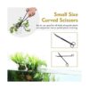 hygger Long Aquarium Aquascaping Tools Kit Black Color