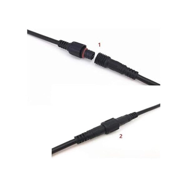 6 pares de cables de conector negro de 4 pines