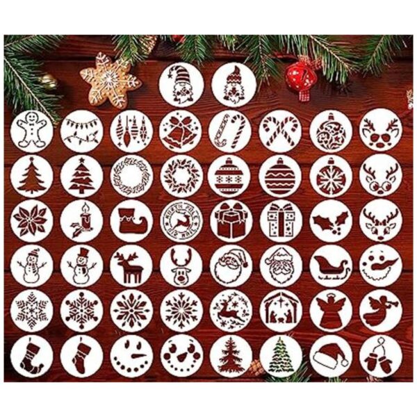 Plantillas de Navidad para pintar sobre madera 3 x 3