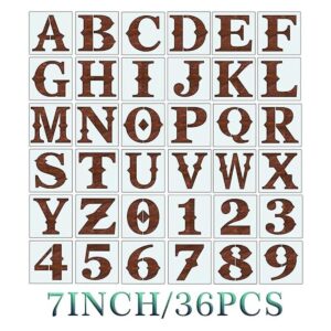 Plantillas de letras de 7 pulgadas plantillas del
