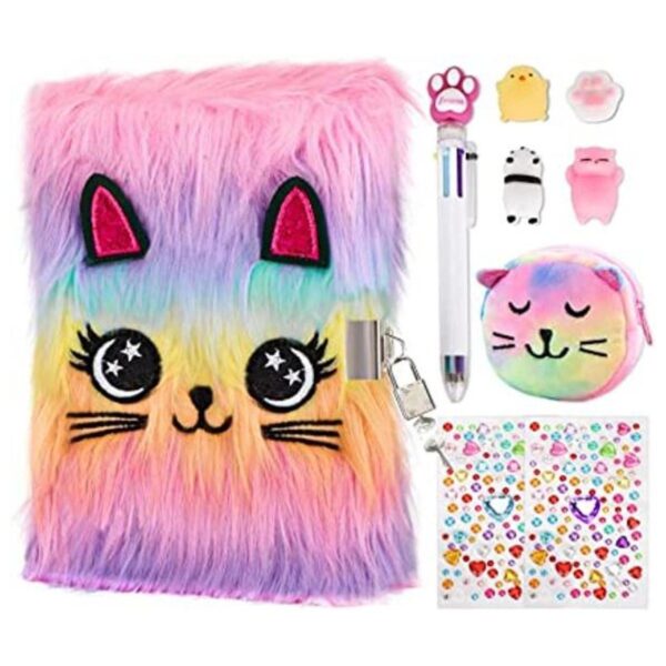 HOMICOZY Diario de gatos con cerradura y llaves para_1