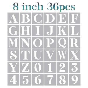 Plantillas de letras grandes de 8 pulgadas plantillas del