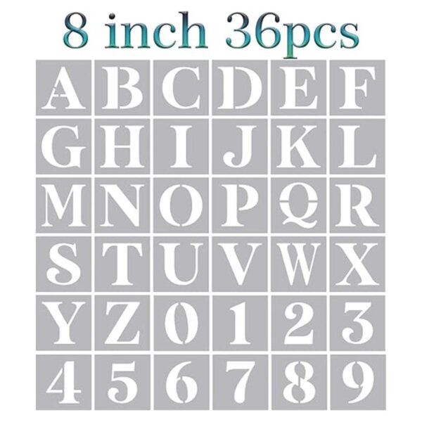 Plantillas de letras grandes de 8 pulgadas plantillas del