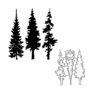 hinana 6 troqueles de metal para árbol de Navidad marco_1