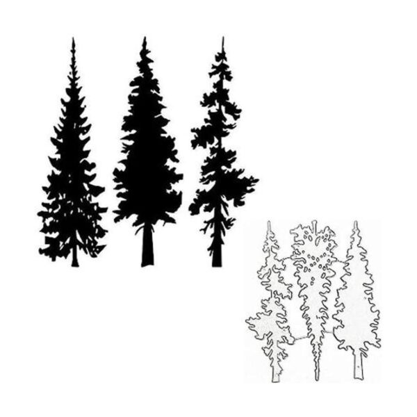 hinana 6 troqueles de metal para árbol de Navidad marco_1